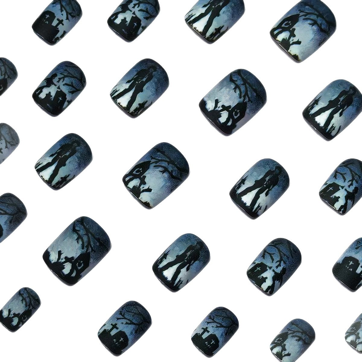 Gothic Graveyard Nail Art Acalora