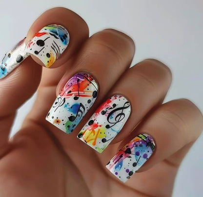 Musical Note Artistic Nail Art Acalora