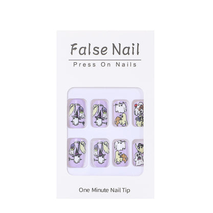 Creative Nail Set with Cartoon Designs Acalora