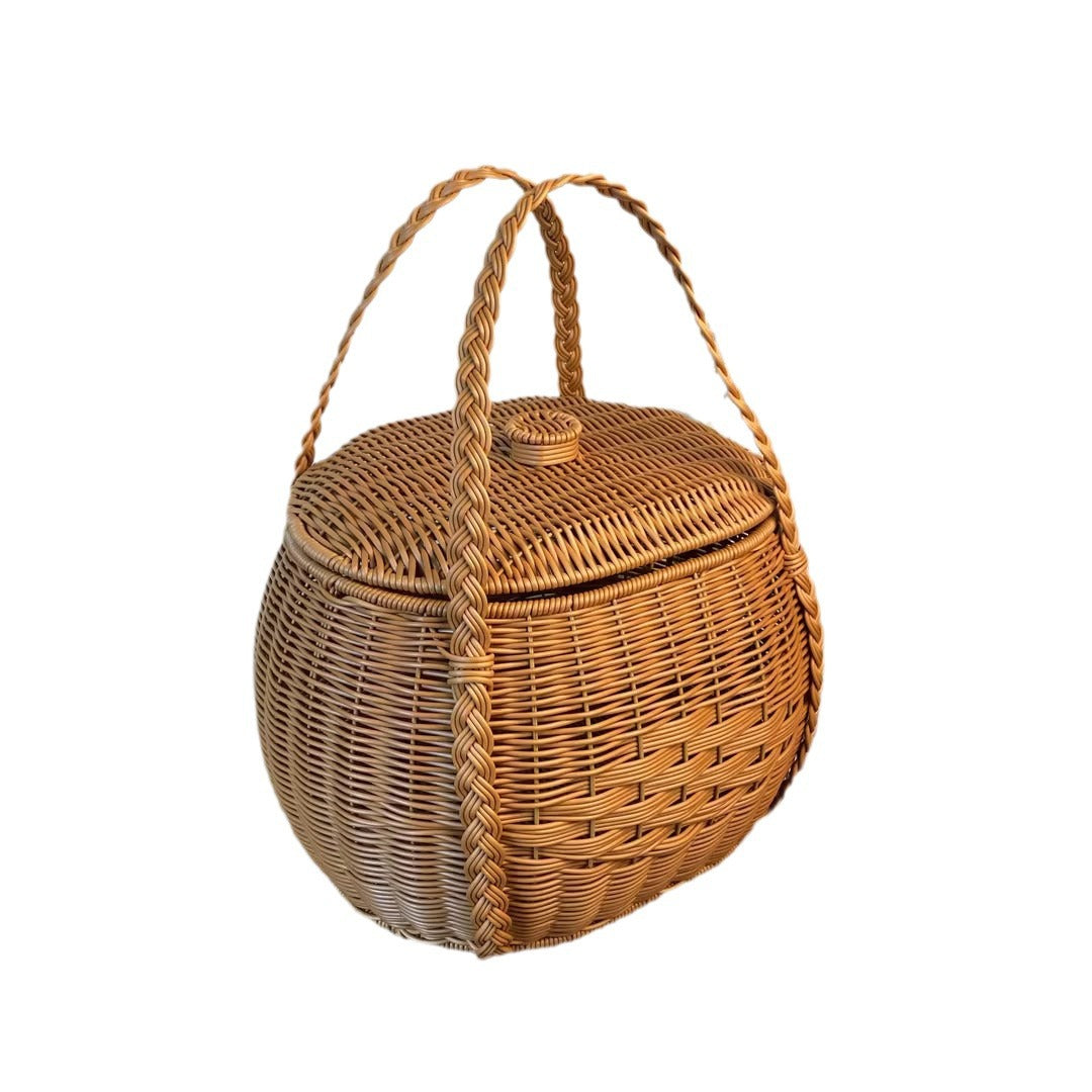 Handcrafted Woven Storage Basket Acalora