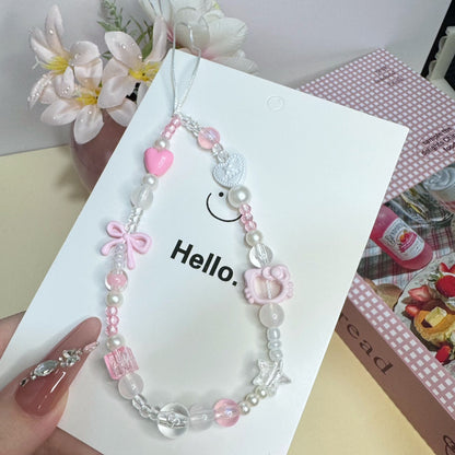Charm Beaded Phone Necklace Acalora