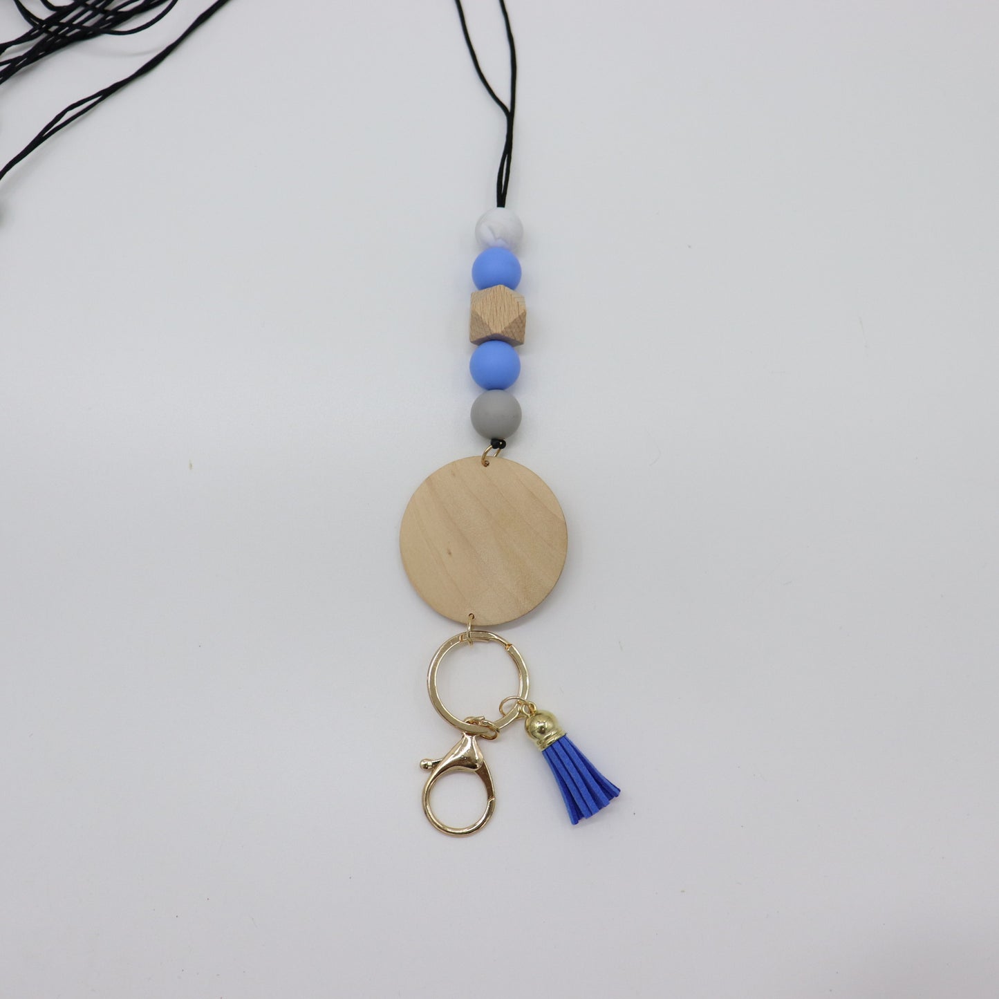 Beaded Keychain Lanyard with Decorative Tassel Acalora