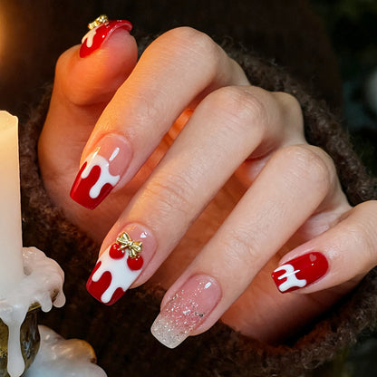 Festive Themed Press-On Nail Set Acalora