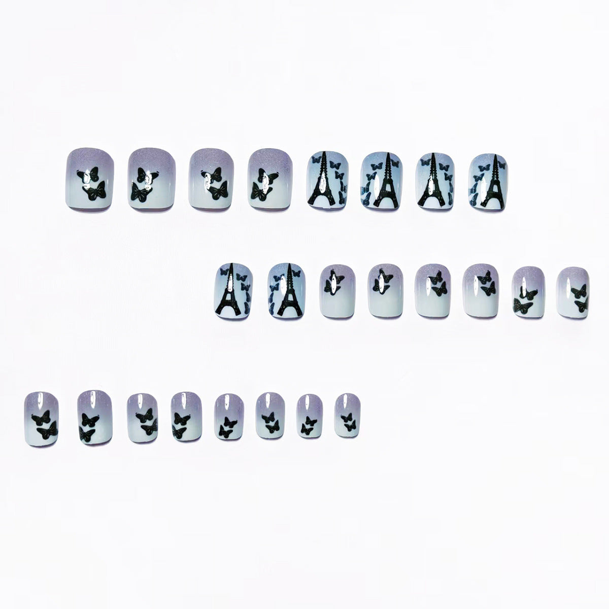 Artistic Parisian Butterfly Nail Art Acalora