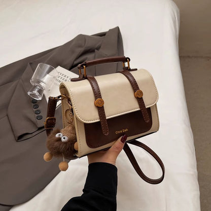 Structured Faux Leather Handbag Acalora