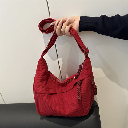 Eco-Friendly Ribbed Crossbody Bag Acalora