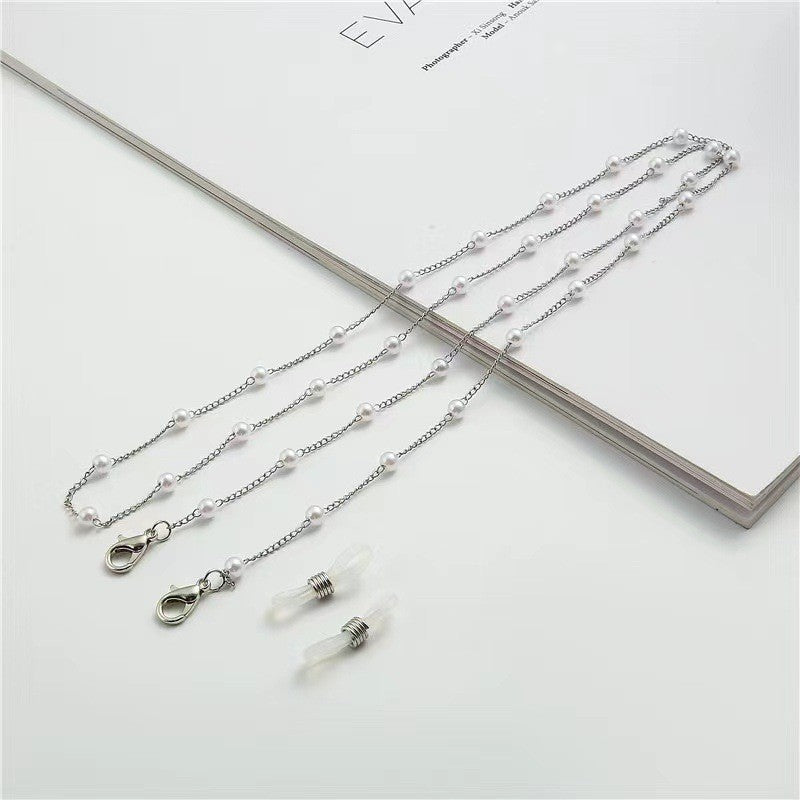 Pearl Beaded Eyewear Chain Acalora