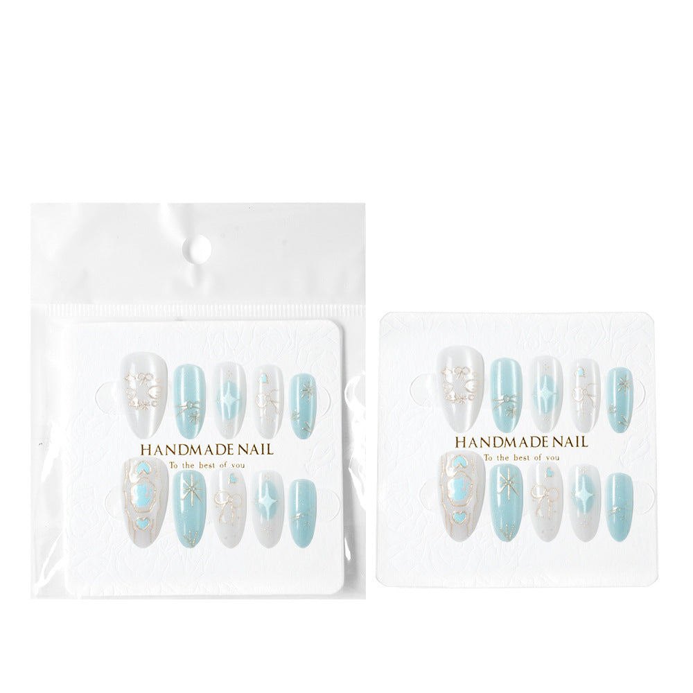 Elegant Almond-Shaped Press-On Nails Acalora