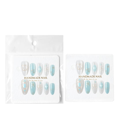 Elegant Almond-Shaped Press-On Nails Acalora