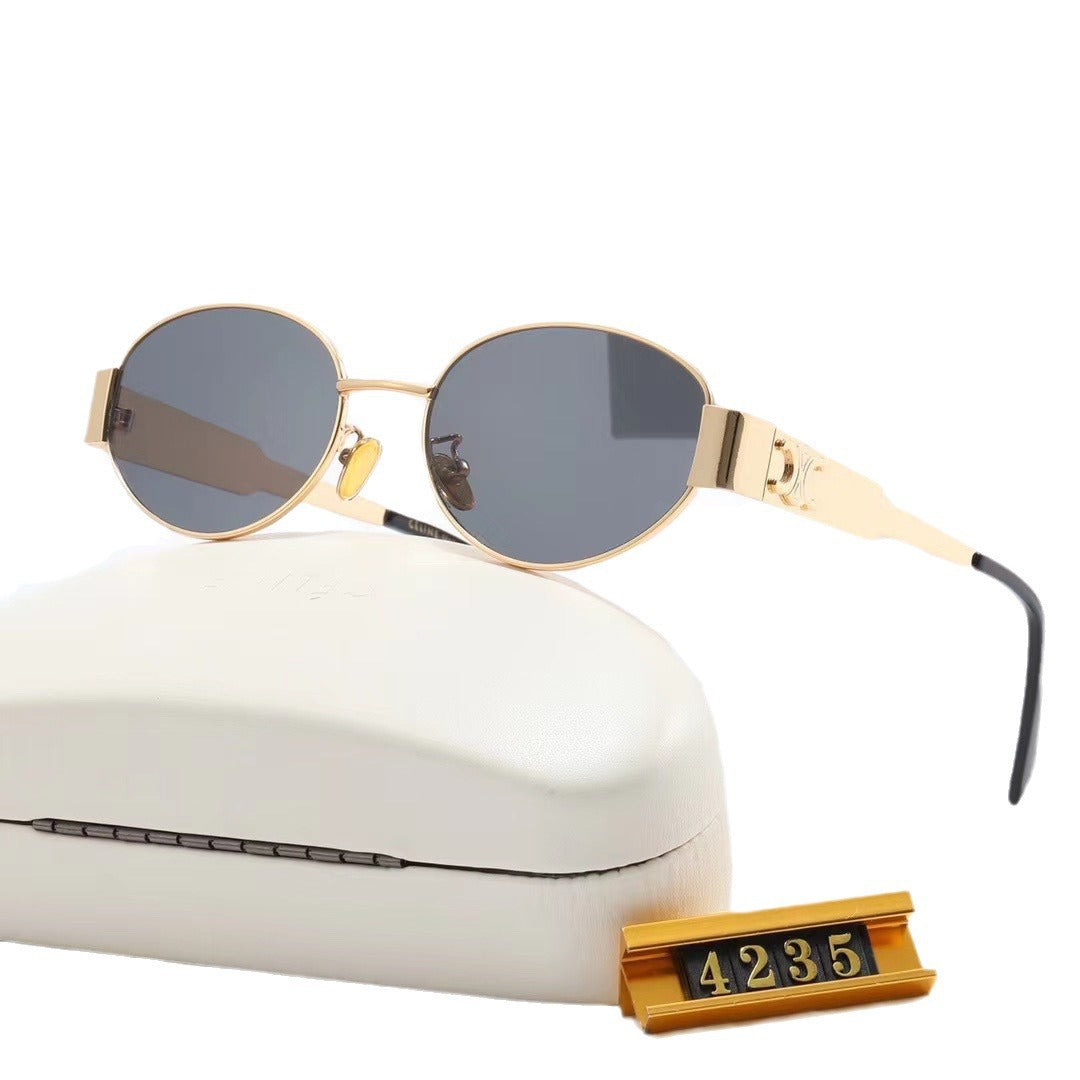 Women's Exclusive Oval Designer Sunglasses Skanto