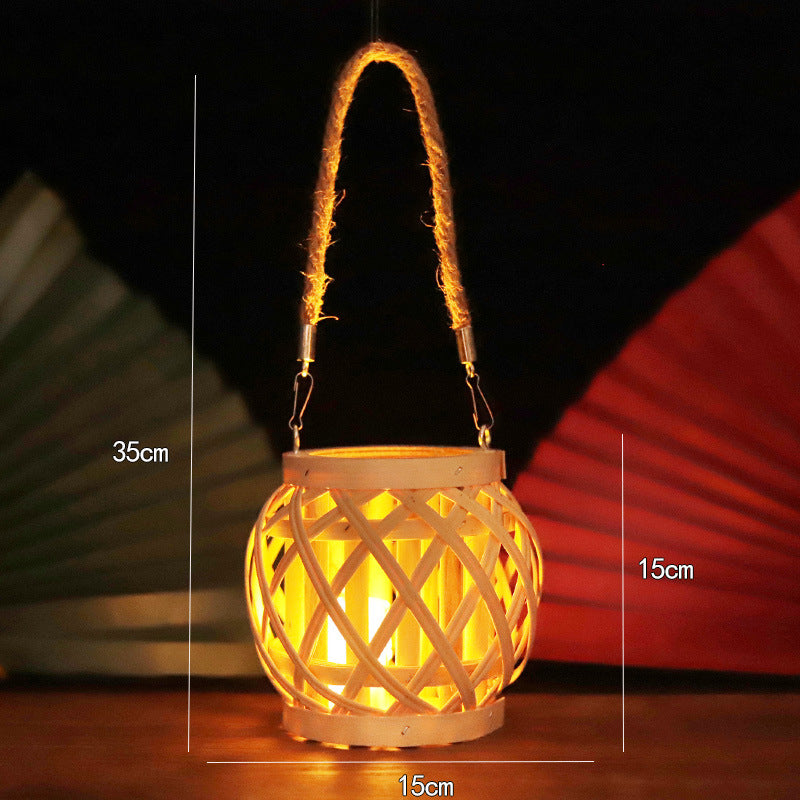 Handmade Lantern Made Of Natural Materials Acalora
