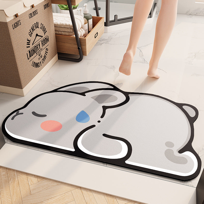 Cute Bunny Door Mat