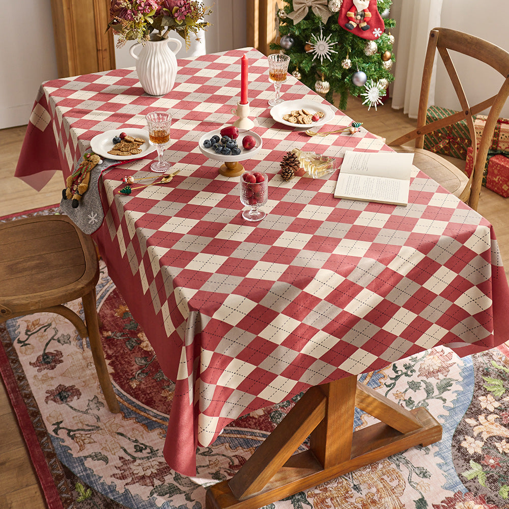 Classic Checkered Tablecloth