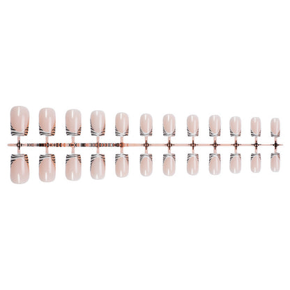 Abstract Pattern Press-On Nails Acalora