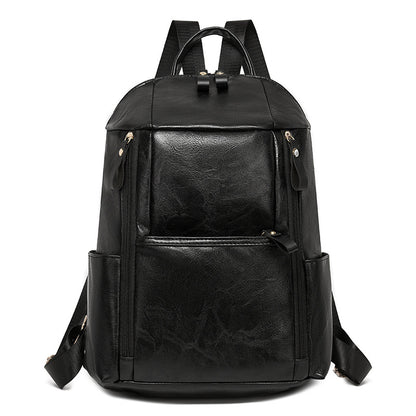 Elegant Multi-Compartt Faux Leather Backpack Acalora