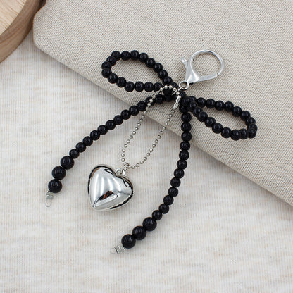 Elegant Pearl Bow Keychain Acalora