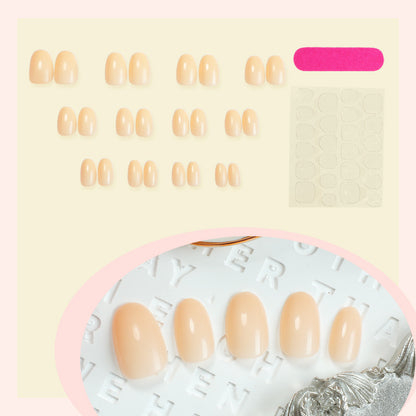 Premium Press-On Nail Set with Natural Finish Acalora