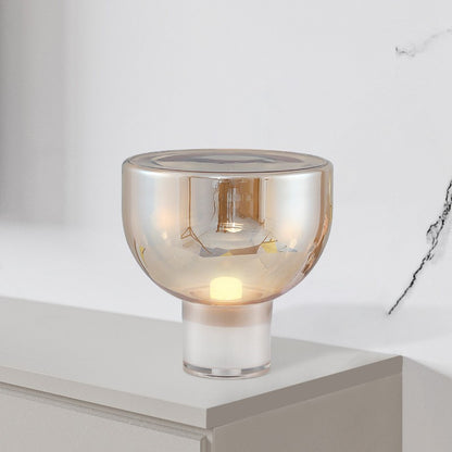 Modern Sculptural Glass Table Lamp