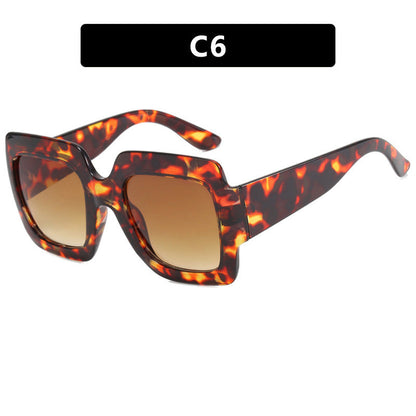 Women's oversized Square Sunglasses with striking tortoiseshell design Karnz