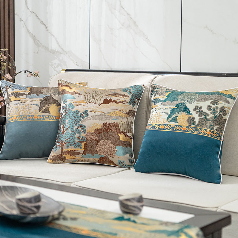 Embroidered Decorative Throw Pillow