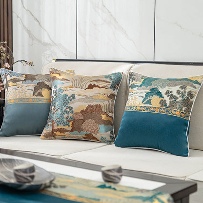 Embroidered Decorative Throw Pillow