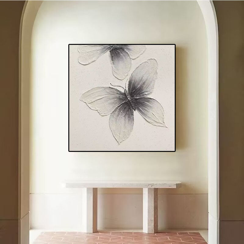 Butterfly-Inspired Textured Wall Art