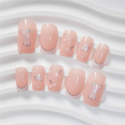 Artistic Press-On Nail Art with Unique Illustrations Acalora
