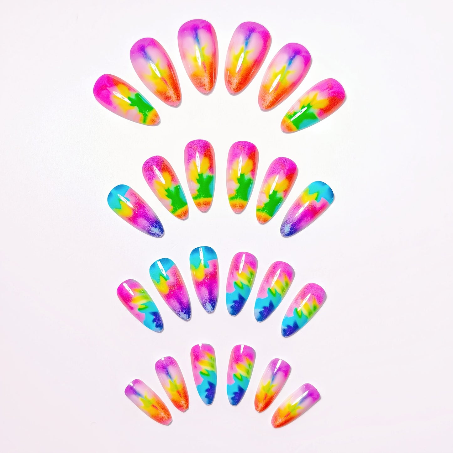 Abstract Swirl Nail Art Acalora