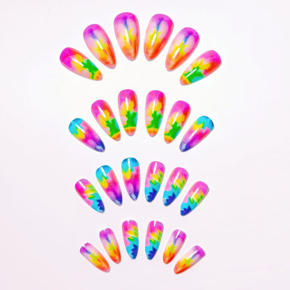 Abstract Swirl Nail Art Acalora