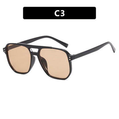 Women's oversized sunglasses with geometric design and UV protection Karnz