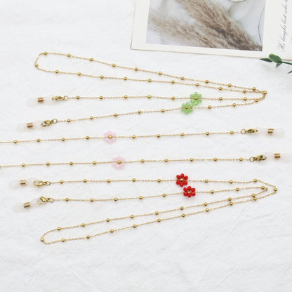 Floral Bead Eyewear Chain Acalora