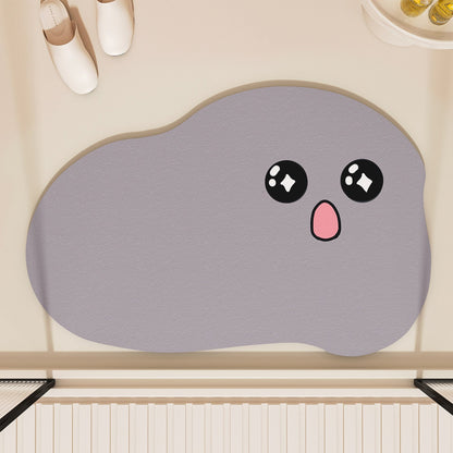 Playful Cloud-Shaped Bath Mat