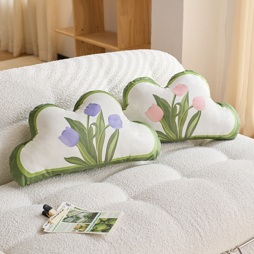 Decorative Cloud-Shaped Throw Pillow