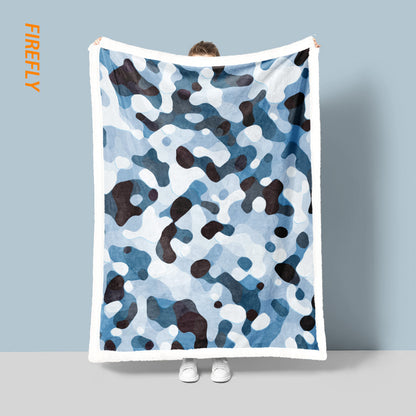 Unisex Tactical Camo Fleece Throw Blanket
