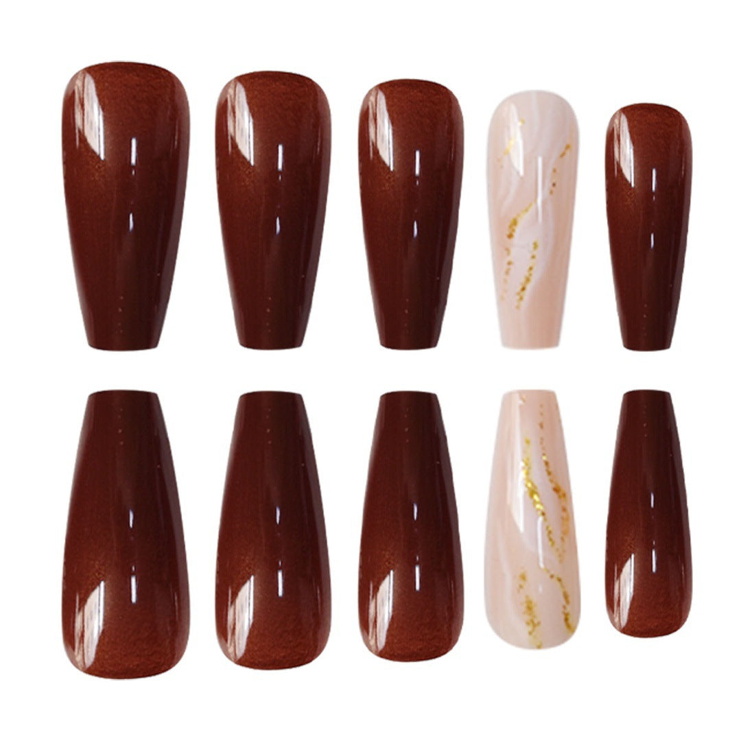 Artistic Marble Effect Press-On Nails Acalora