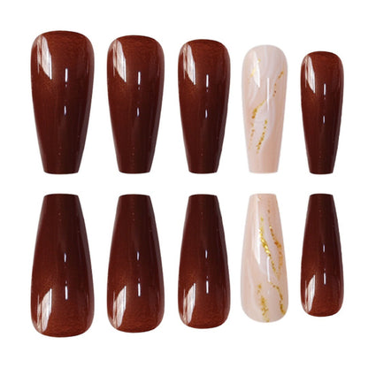 Artistic Marble Effect Press-On Nails Acalora