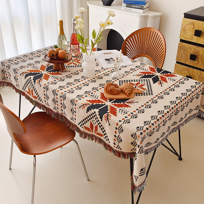 Artistic Cartoon-Inspired Tablecloth