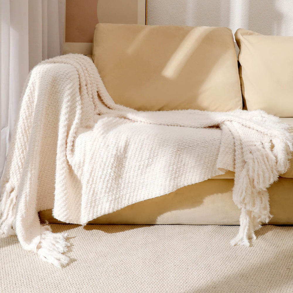 Soft Textured Throw Blanket