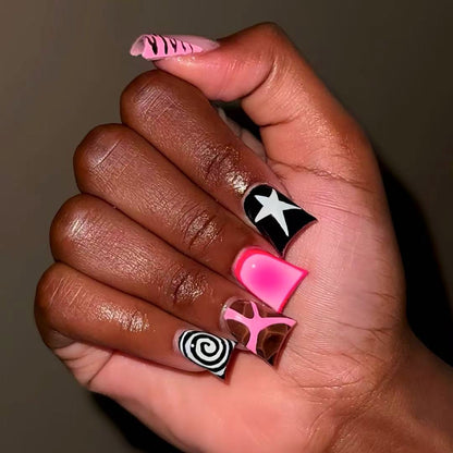 Artistic Abstract Nail Wraps Acalora