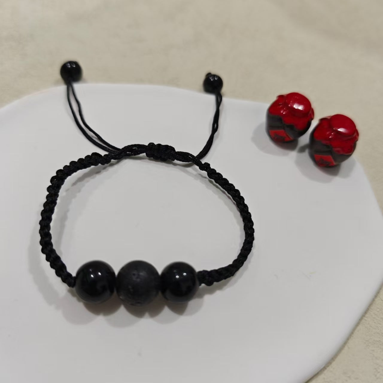 Adjustable Lava Stone Bracelet Acalora
