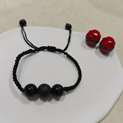 Adjustable Lava Stone Bracelet Acalora