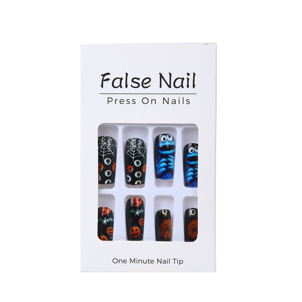 Creative Halloween-style art nails Acalora