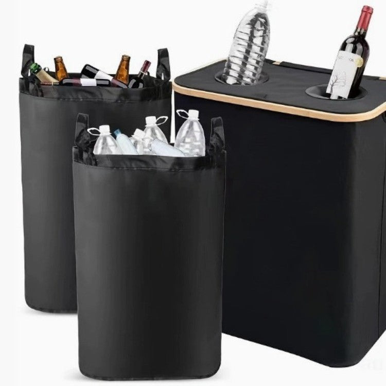 Multifunctional laundry storage box with bamboo lid Acalora