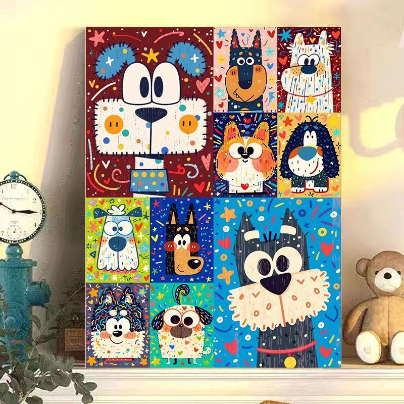 Playful Cat-Themed Canvas Wall Art