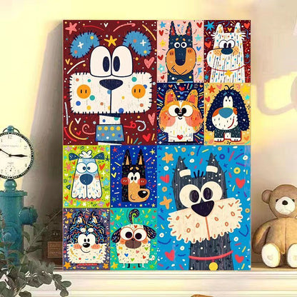 Playful Cat-Themed Canvas Wall Art