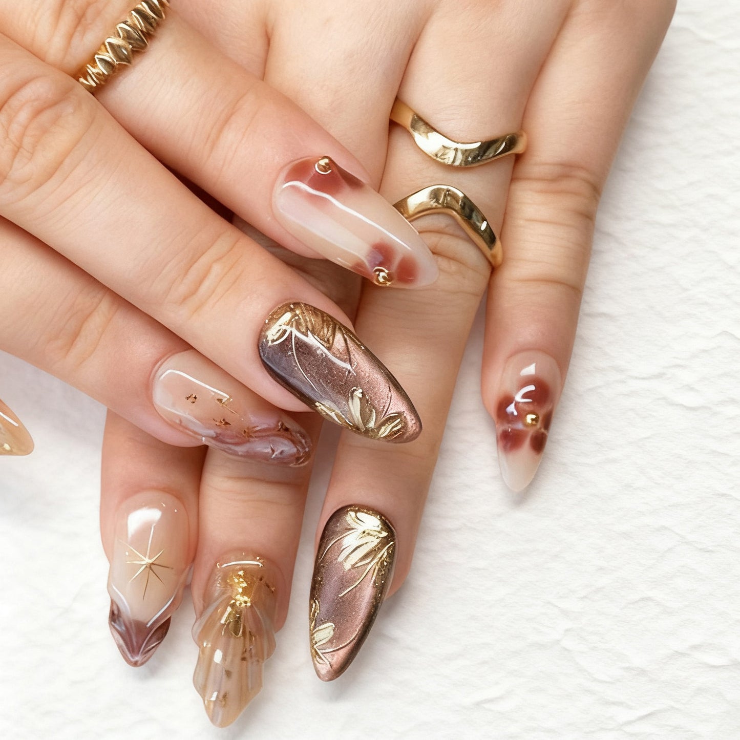 Artistic Accent Press-On Nail Set Acalora