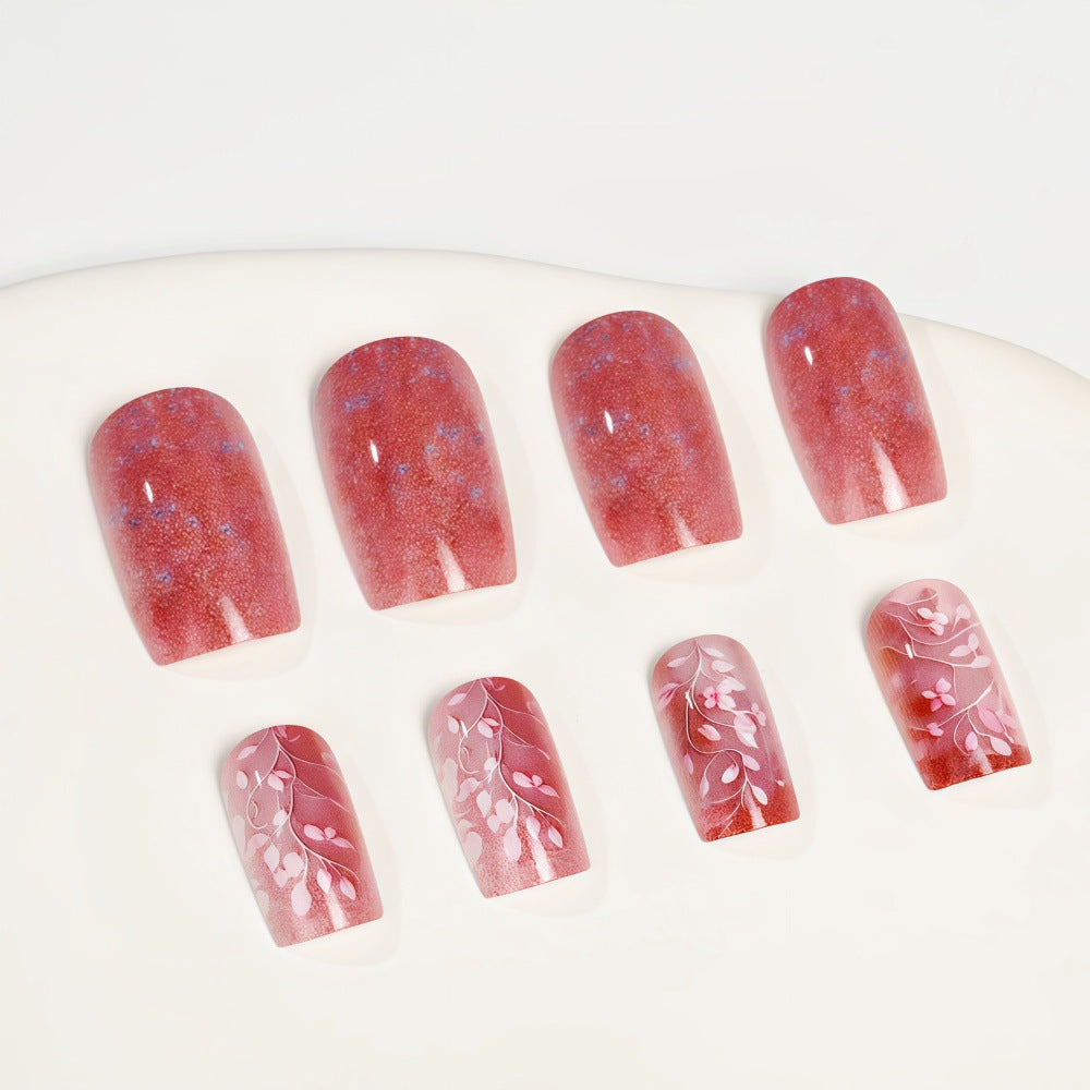 Artificial nails in elegant floral design Acalora