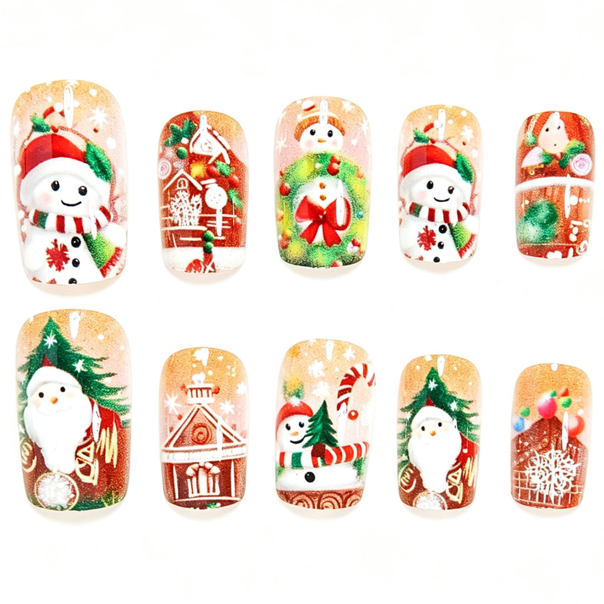 Holiday-Themed Nail Art Set Acalora