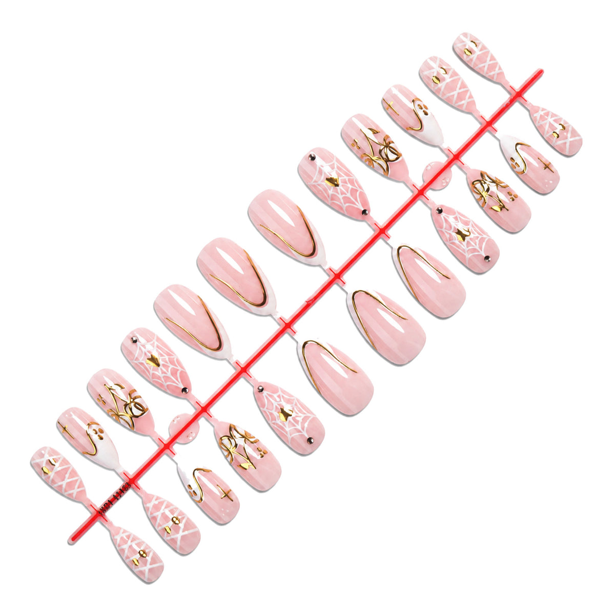 Artistic Halloween Themed Press-On Nail Set Acalora