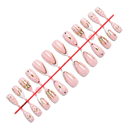 Artistic Halloween Themed Press-On Nail Set Acalora